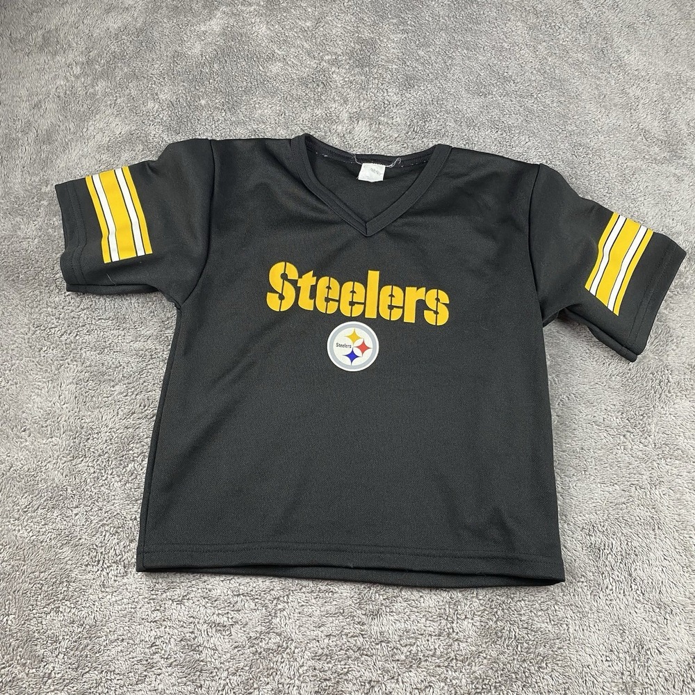 VTG Pittsburgh Steelers Franklin NFL Blank Black Football Jersey Youth‎ Small
